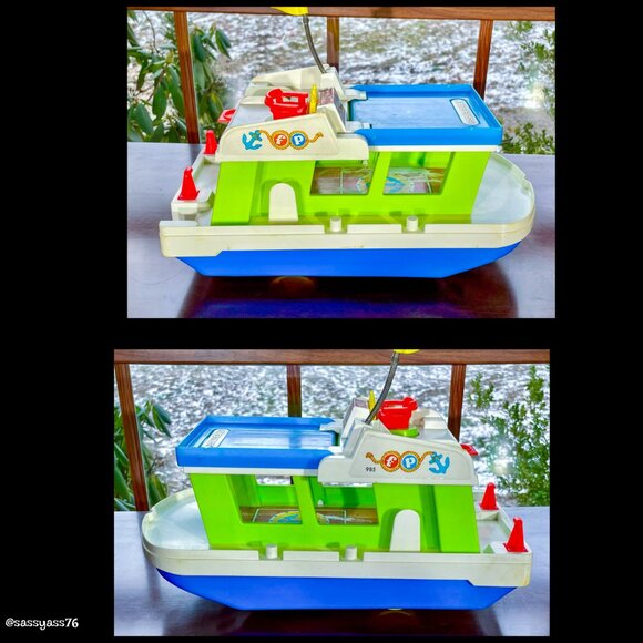 🆕VTG▪️FISHER-PRICE▪️1972 Happy Houseboat With Little People & Accessories - Picture 2 of 13